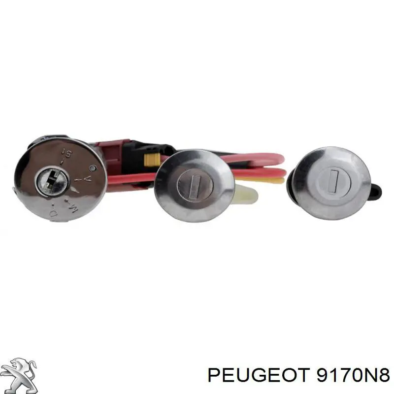 Личинки замків 9170N8 Peugeot/Citroen