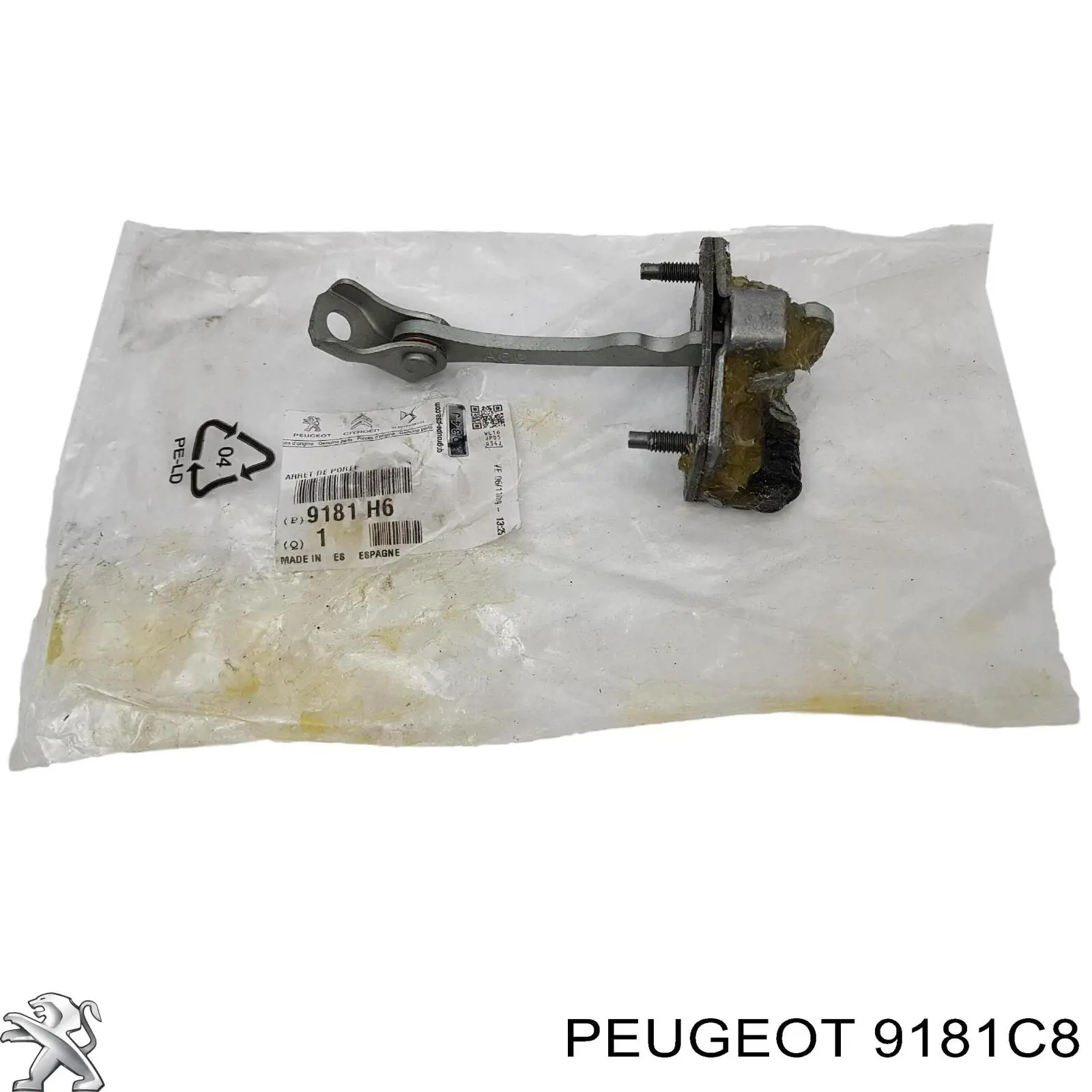 Обмежувач відкриття дверей, передній Peugeot/Citroen 9181C8 ціна, від 14.18 USD