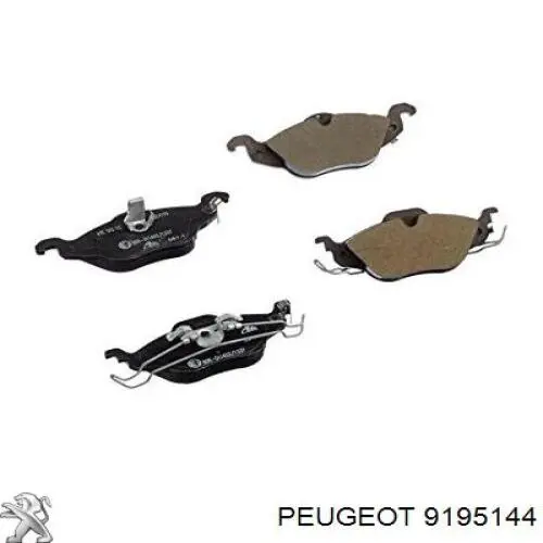 Колодки гальмівні передні, дискові 9195144 Peugeot/Citroen