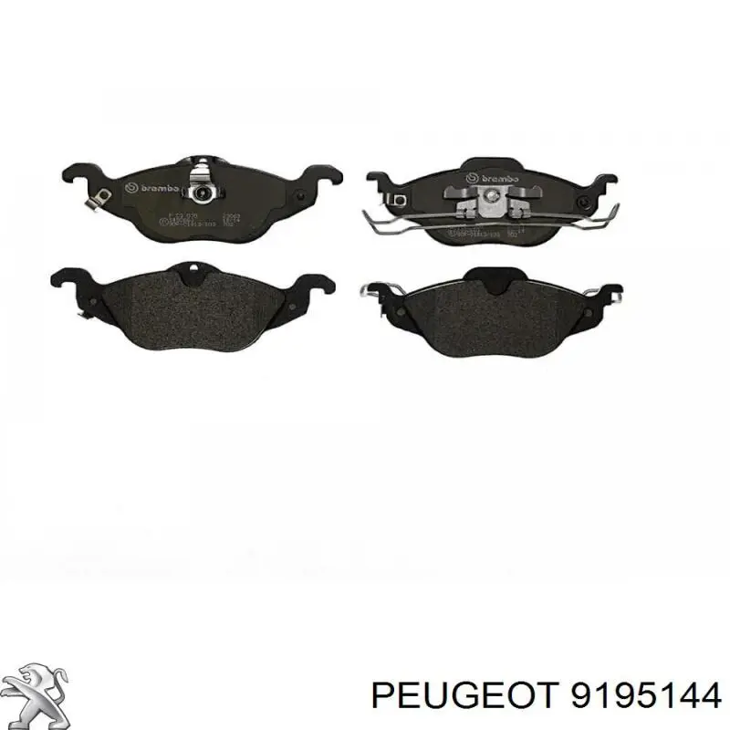 Передні тормозні колодки 9195144 Peugeot/Citroen
