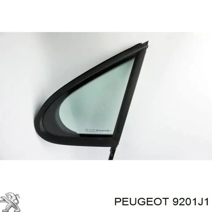 Скло-кватирка двері, передній, лівій на Peugeot 207 (WK)