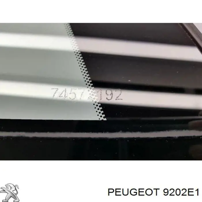 Купити 9202E1 Peugeot/Citroen Скло-кватирка двері, передній, правій