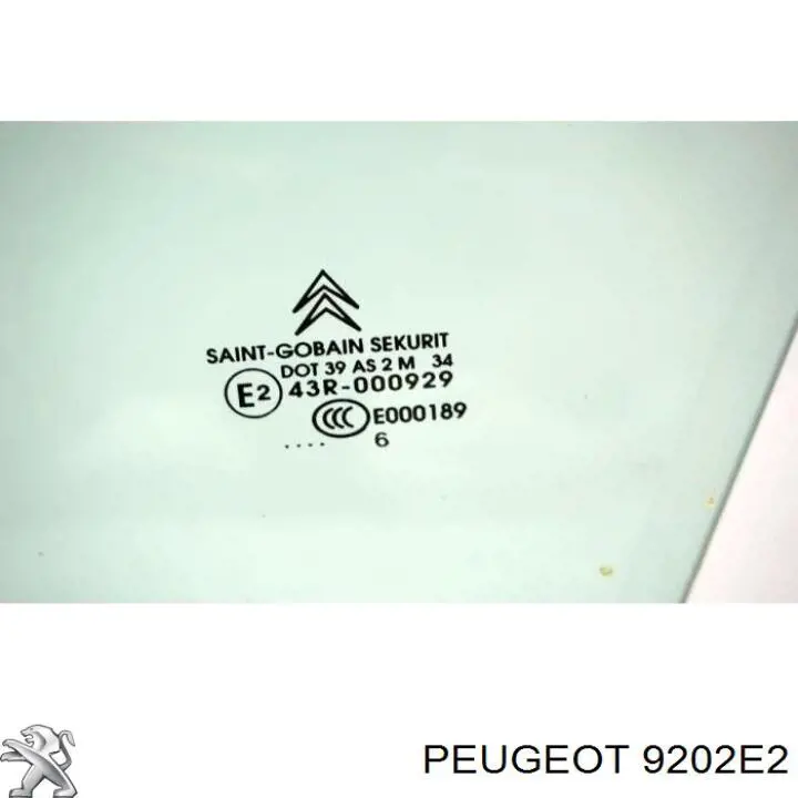 Скло передньої правої двері Peugeot/Citroen 9202E3 ціна, від 955.94 UAH