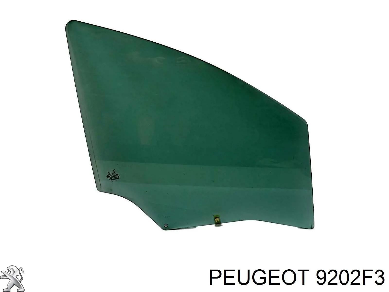 Купити 9202F3 Peugeot/Citroen Скло передніх дверей, правою