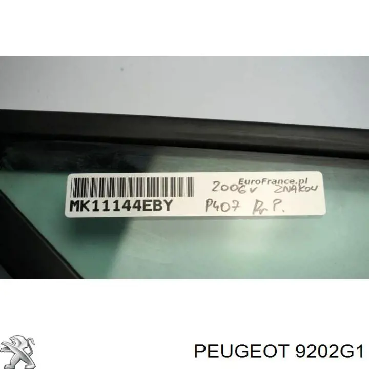 Скло трикутне дверей передніх правих Peugeot/Citroen 9202G1 ціна, від 13.94 USD