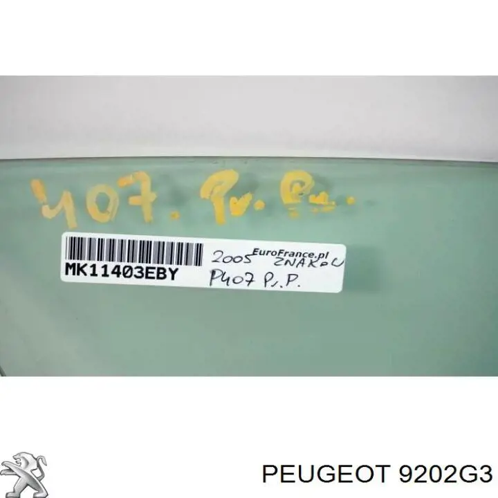 Скло передніх дверей, правою 6544RGSS4FD Sekurit