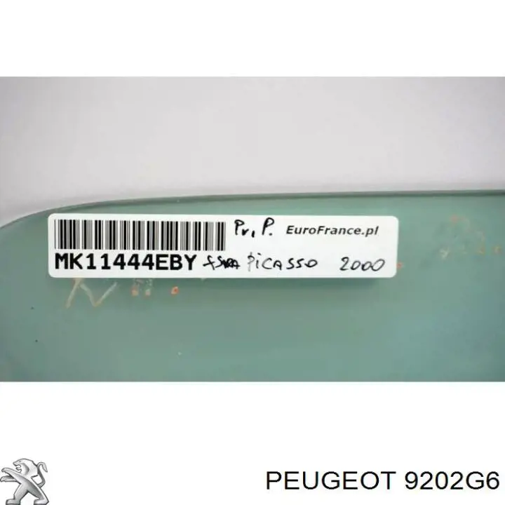 Скло передньої правої двері Peugeot/Citroen 9202G6 ціна, від 10.38 USD