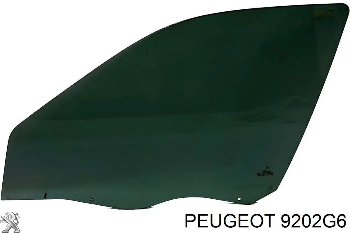 Купити 9202G6 Peugeot/Citroen Скло передніх дверей, правою