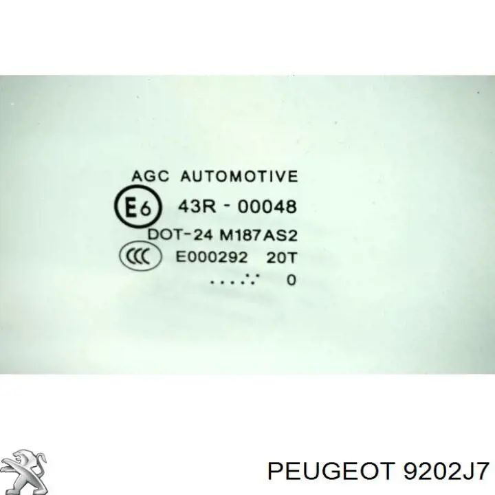 Скло передньої правої двері Peugeot/Citroen 9202J7 ціна, від 19.73 USD