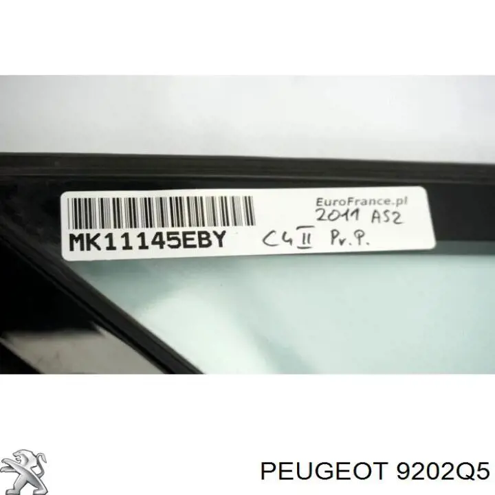 Скло трикутне дверей передніх правих Peugeot/Citroen 9202Q5 ціна, від 28.97 USD