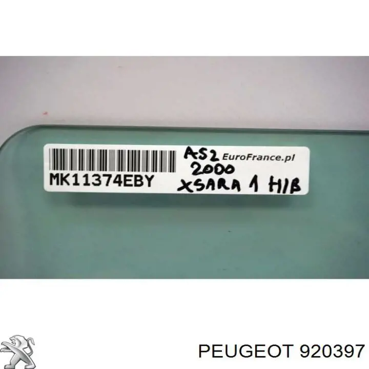 Скло задньої двері лівої Peugeot/Citroen 920397 ціна, від 48.46 USD