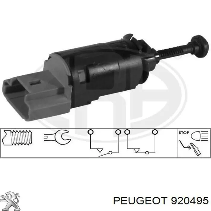 Скло задньої двері правої 920495 Peugeot/Citroen