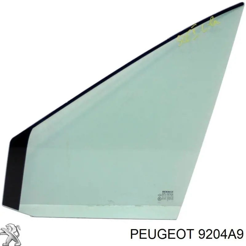 Скло задньої двері правої 9204A9 Peugeot/Citroen