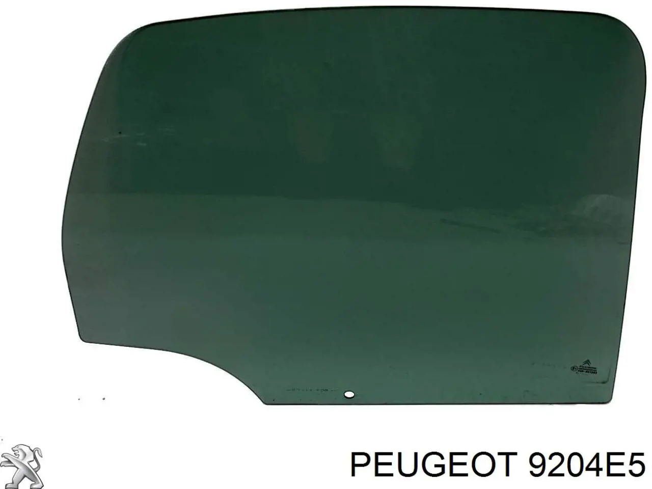 9204E5 Peugeot/Citroen скло задньої двері правої