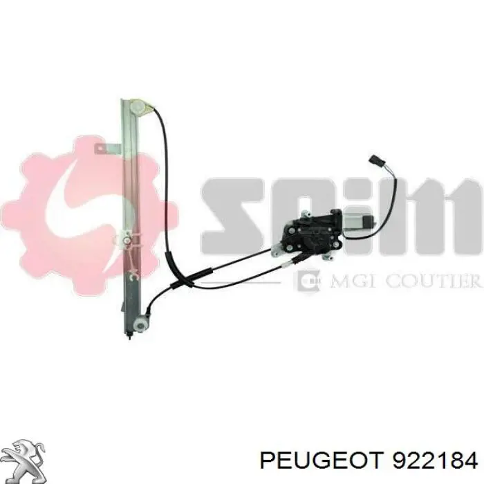 Купити 922184 Peugeot/Citroen Механізм стеклопідйомника водійських дверей