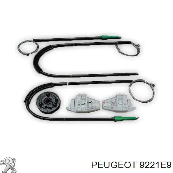 Склопідйомник з електродвигуном Peugeot/Citroen 9221E9 ціна, від 83.18 USD
