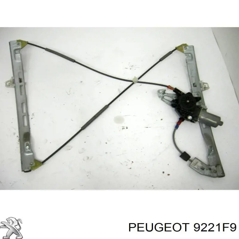 9221F9 Peugeot/Citroen механізм склопідіймача двері передньої, правої