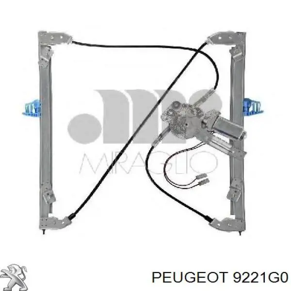 Купити 9221G0 Peugeot/Citroen Механізм стеклопідйомника водійських дверей