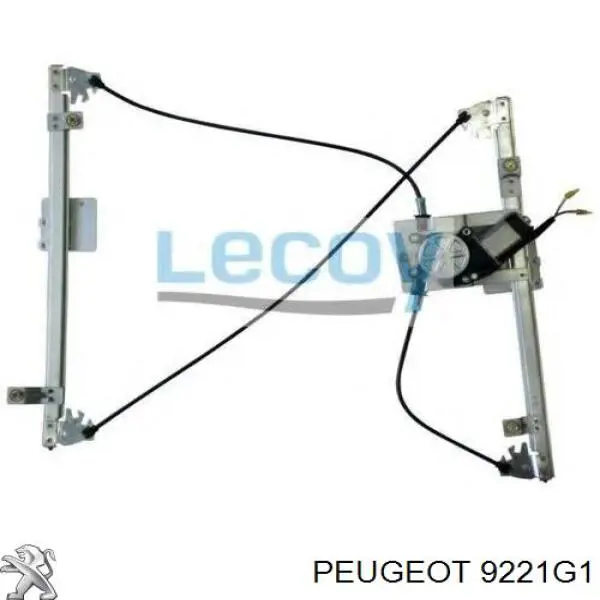 Механізм склопідіймача двері передньої, правої 00009221G1 Peugeot/Citroen