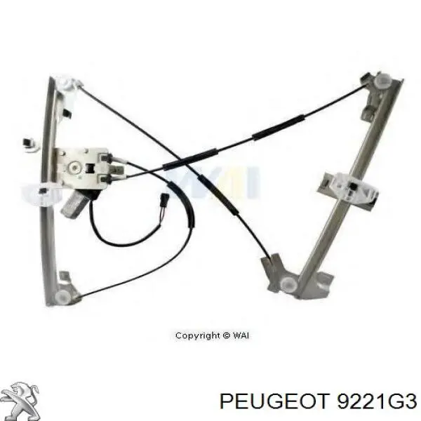 Склопідйомник передньої лівої двері 9221G3 Peugeot/Citroen