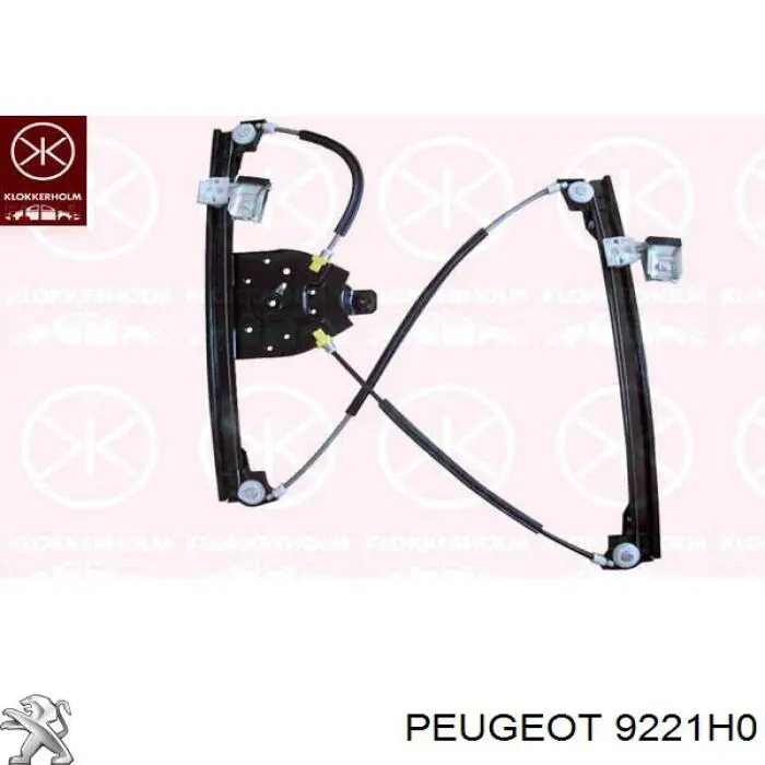 Купити 9221H0 Peugeot/Citroen Механізм стеклопідйомника водійських дверей