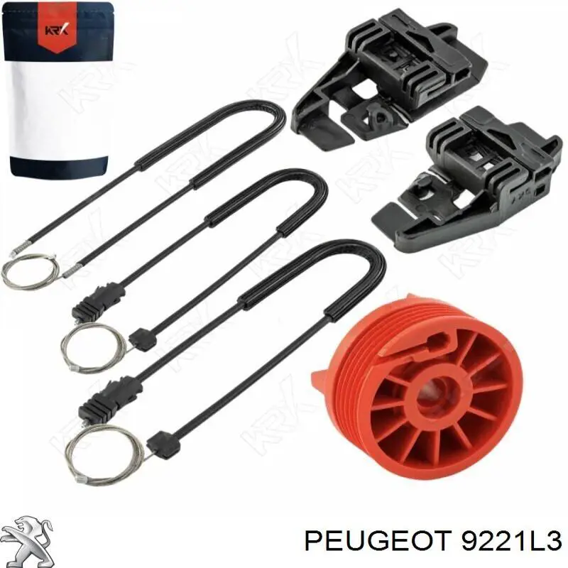 Склопідйомник передньої лівої двері 9221L3 Peugeot/Citroen