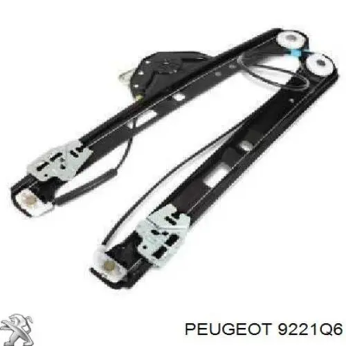 Купити 9221Q6 Peugeot/Citroen Механізм стеклопідйомника водійських дверей