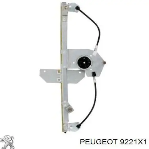 9221X1 Peugeot/Citroen механізм склопідіймача двері передньої, лівої