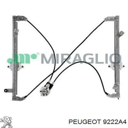 Купити 9222A4 Peugeot/Citroen Склопідйомник передньої правої двері