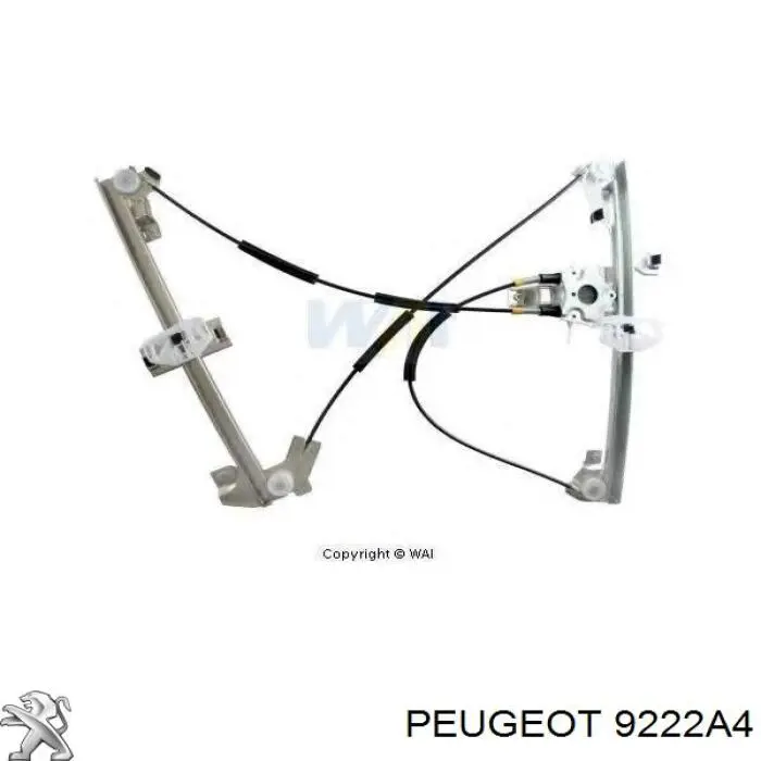 Склопідйомник (механізм переміщення скла) Peugeot/Citroen 9222A4 ціна, від 33.69 USD