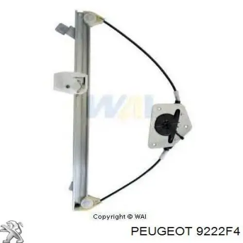 Купити 9222F4 Peugeot/Citroen Склопідйомник передньої правої двері