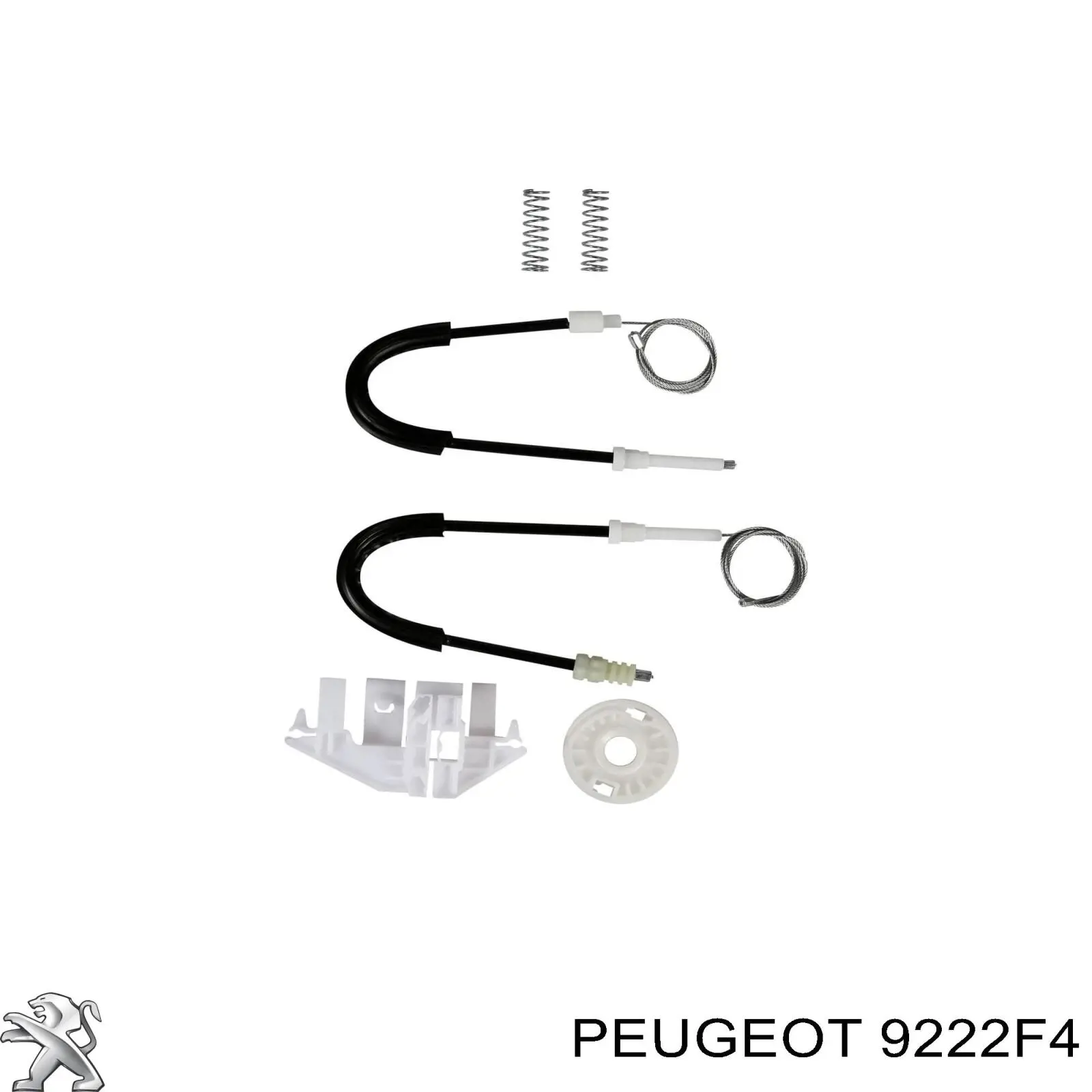 9222F4 Peugeot/Citroen механізм склопідіймача двері передньої, правої
