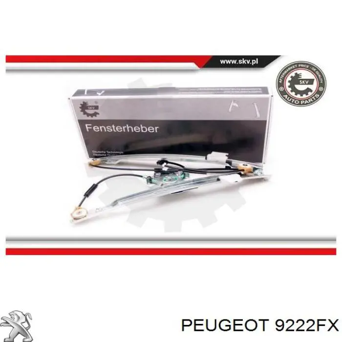 Склопідйомник (механізм переміщення скла) Peugeot/Citroen 9222FX ціна, від 68.87 USD