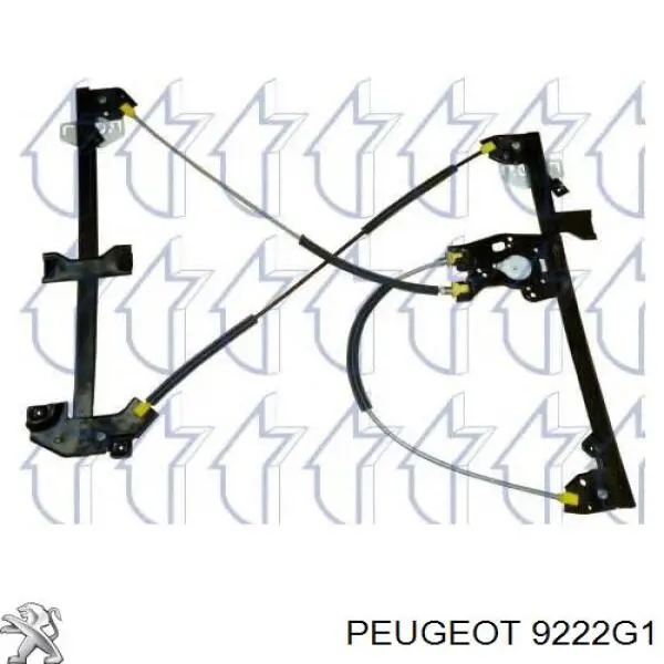Механізм склопідіймача двері передньої, правої 9222G1 Peugeot/Citroen