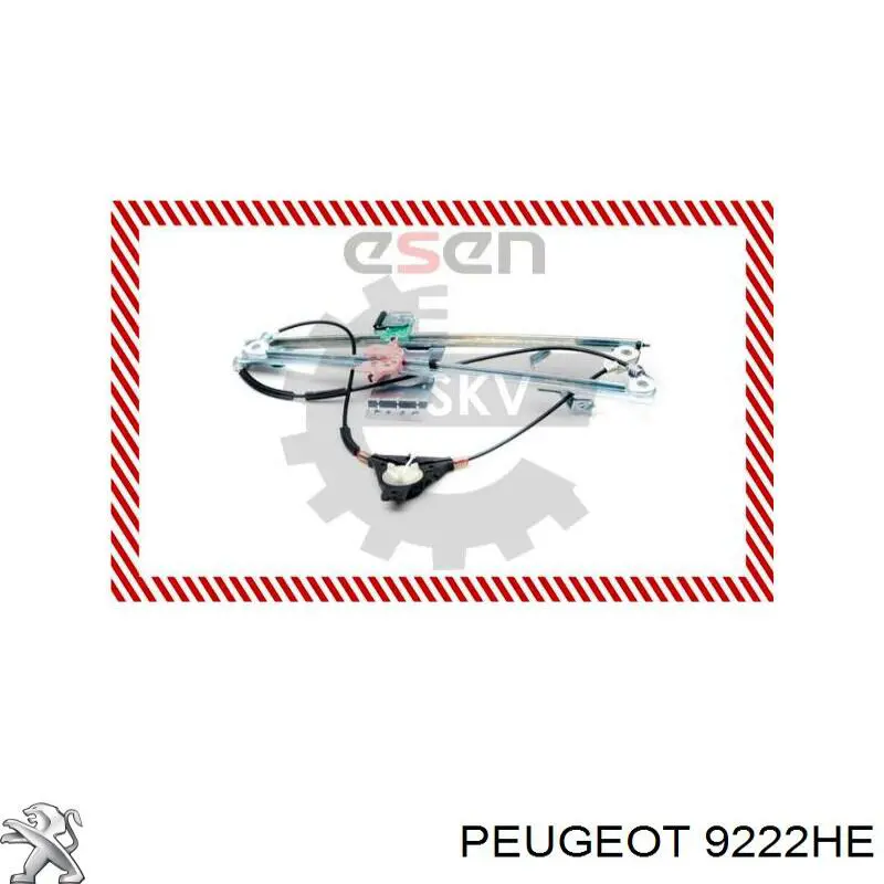 Механізм склопідіймача дверей передніх, правих Peugeot/Citroen 9222HE ціна, від 40.16 USD