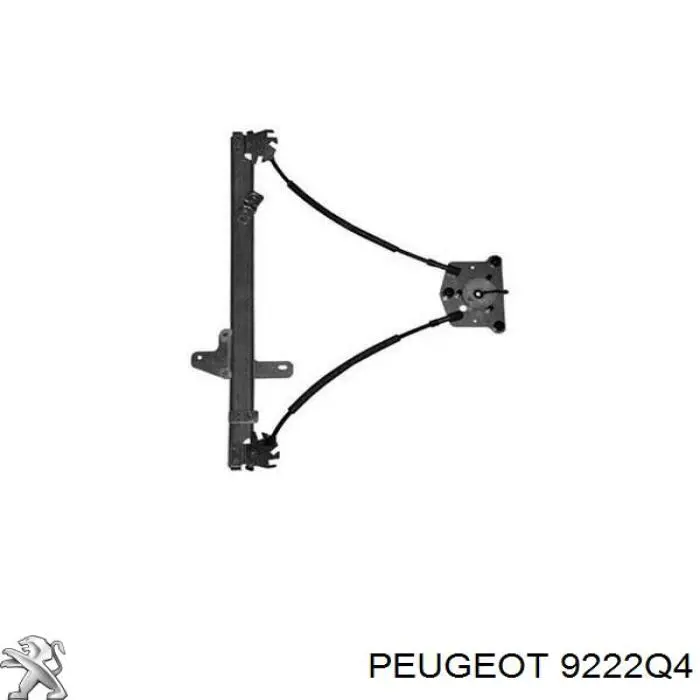 9222Q4 Peugeot/Citroen Механізм склопідіймача дверей передніх, правих