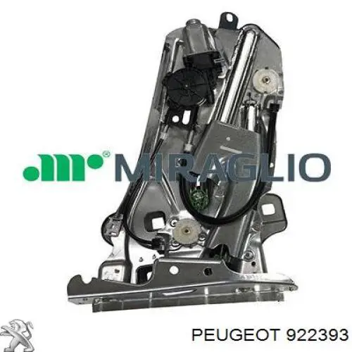 922393 Peugeot/Citroen Механізм стеклопод'емника двері задньої, лівої