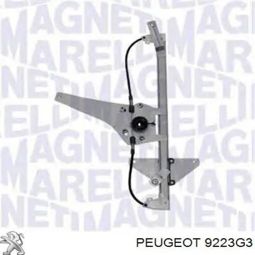 9223G3 Peugeot/Citroen Склопідйомник задніх лівих дверей