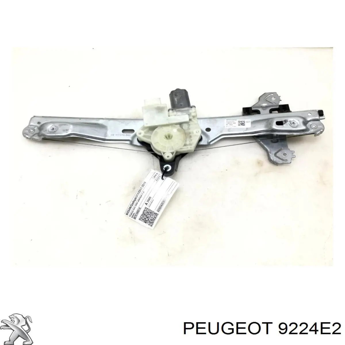 9224E2 Peugeot/Citroen механізм склопідіймача двері задньої, правої