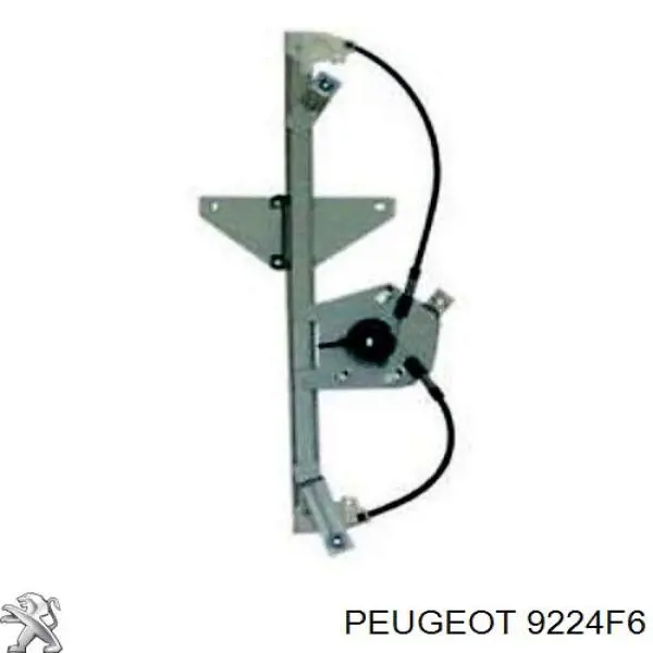 9224F6 Peugeot/Citroen Склопідйомник задніх правих дверей