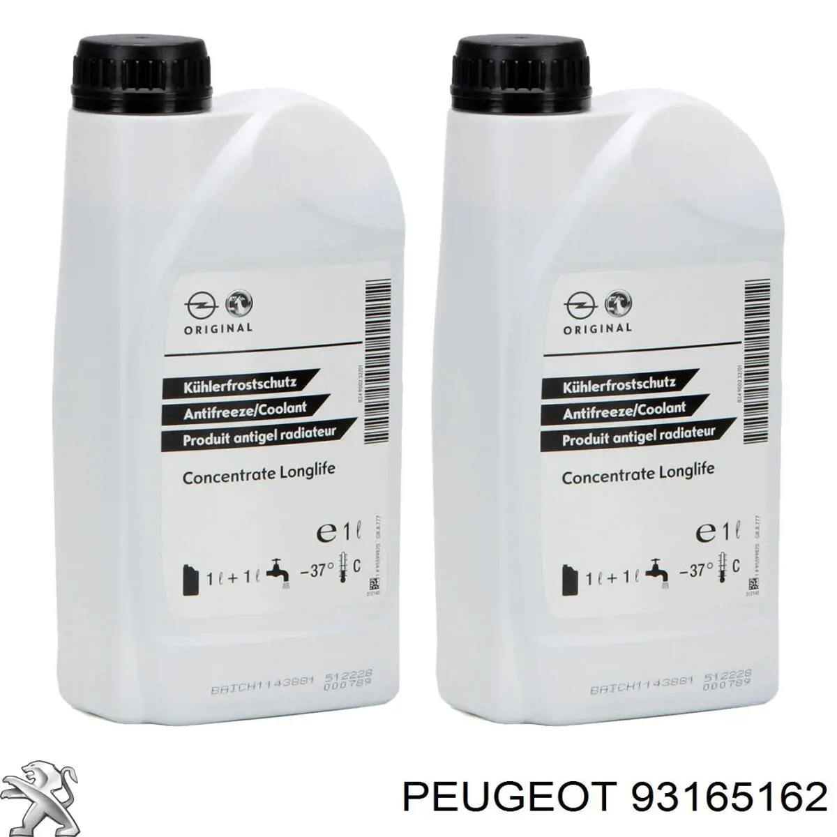 93165162 Peugeot/Citroen Охолоджуюча рідина