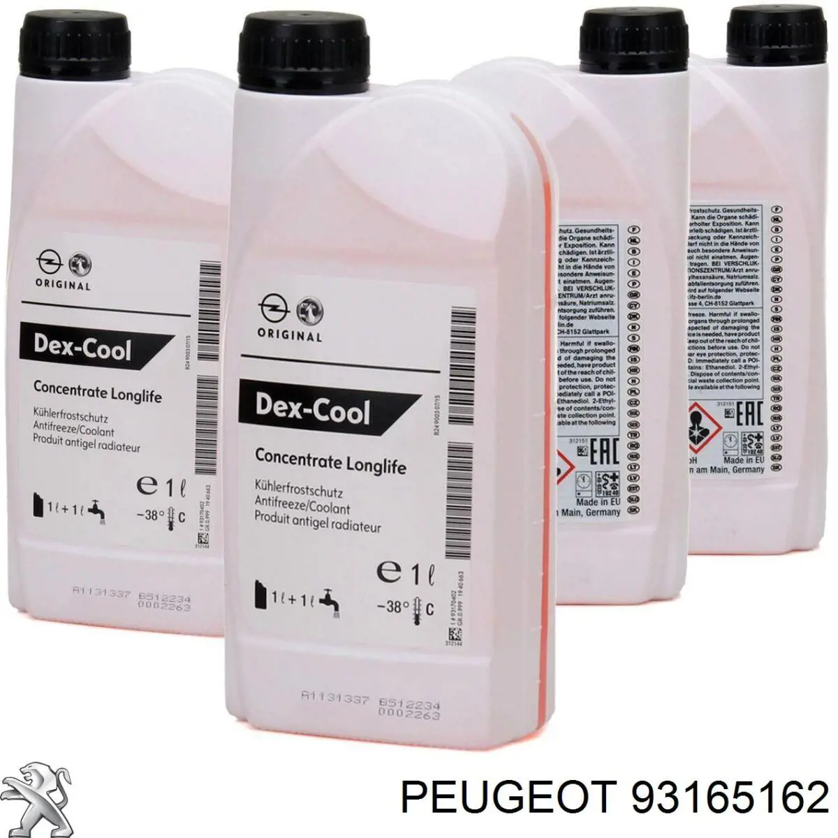 Антифріз концентрат Peugeot/Citroen 93165162 ціна, від 32.43 USD