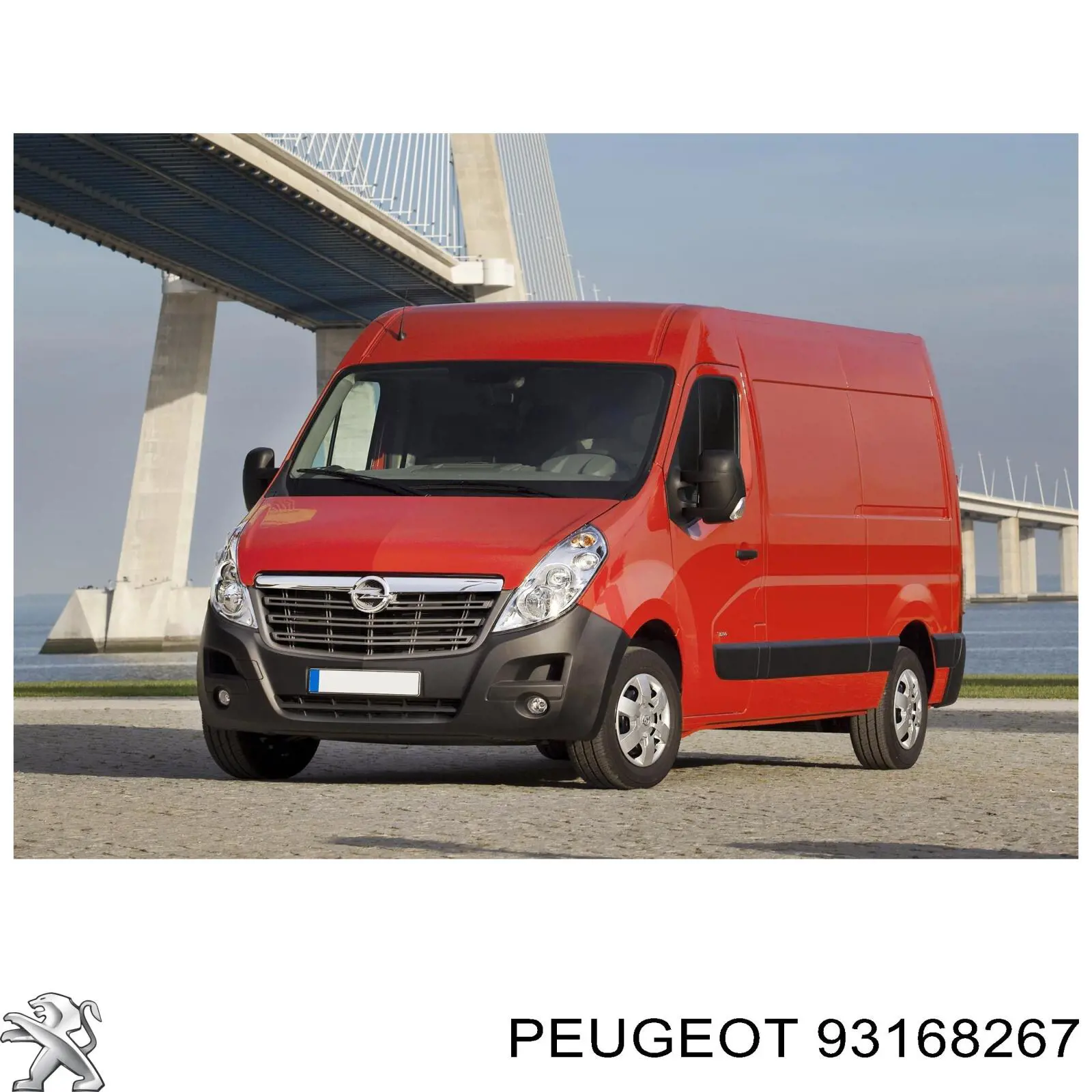 Супорт радіатора в зборі/монтажна панель кріплення фар 93168267 Peugeot/Citroen