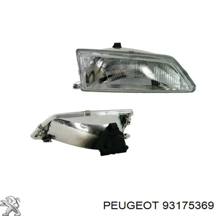 Фара права 93175369 Peugeot/Citroen