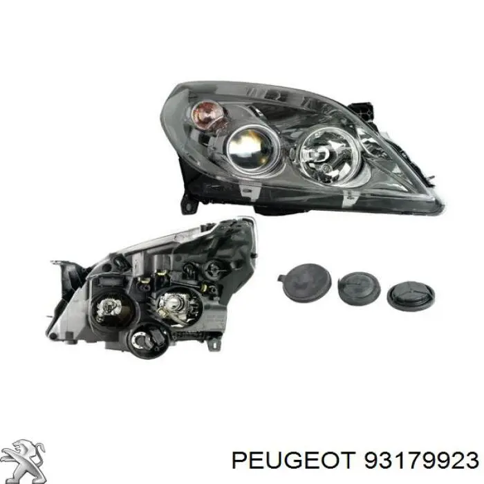 Купити 93179923 Peugeot/Citroen Права блок фара