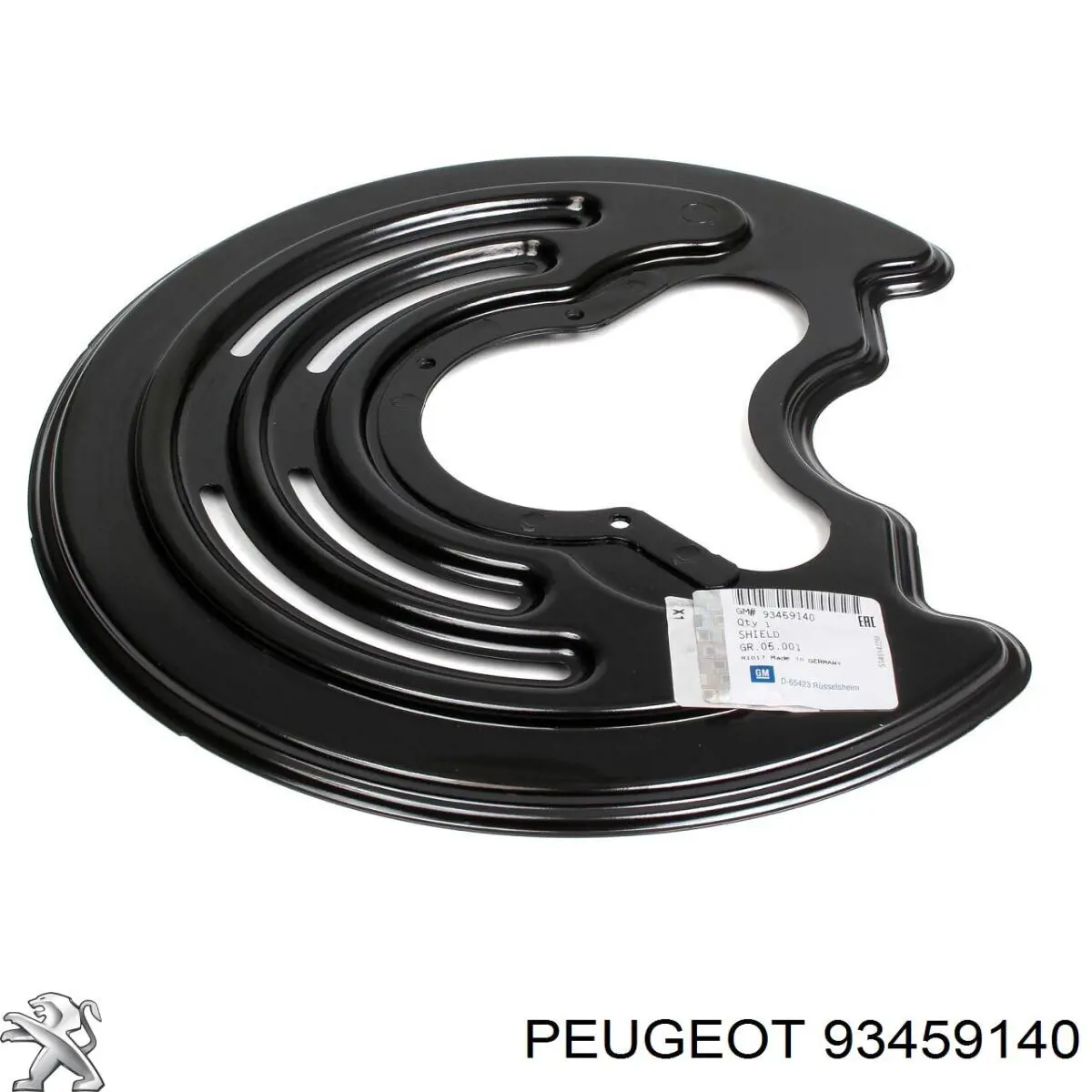 Захист гальмівного диска заднього, лівого 93459140 Peugeot/Citroen