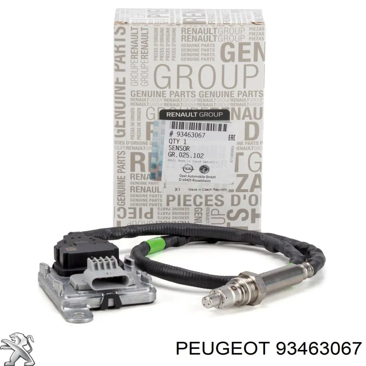Датчик оксидів азоту NOX Peugeot/Citroen 93463067 ціна, від 280.53 USD