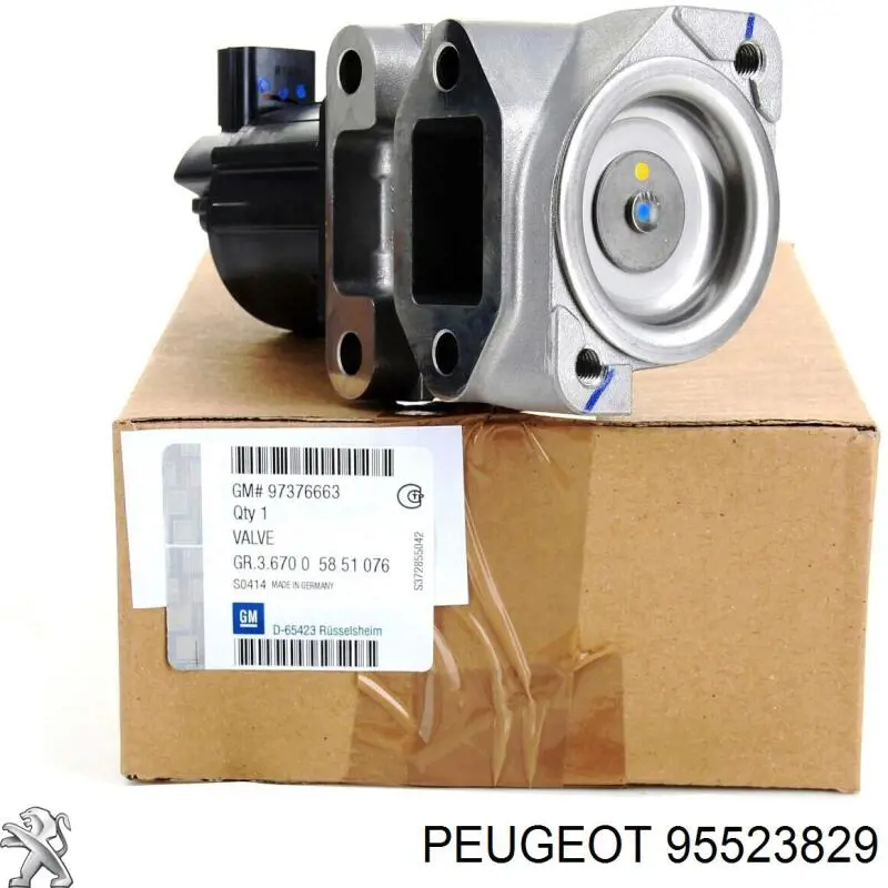 95523829 Peugeot/Citroen Клапан рециркуляції відпрацьованих газів EGR