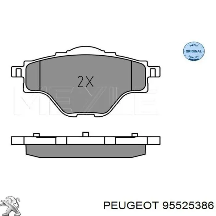 Задні гальмівні колодки Peugeot/Citroen 95525386 ціна, від 22.78 USD