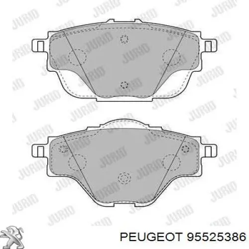 Задні гальмівні колодки 95525386 Peugeot/Citroen